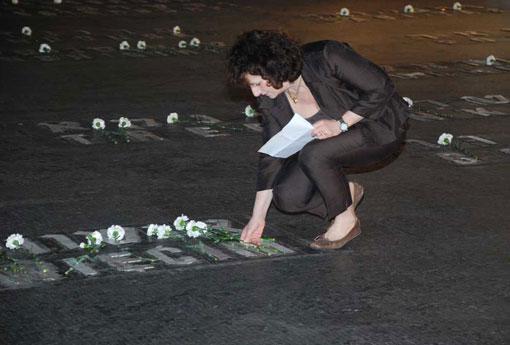 Identification with the memory of the victims