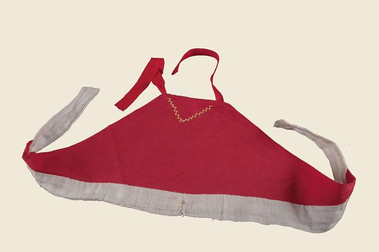 A garment sewn for Aleida-Chana Benninga from remnants of a Dutch flag