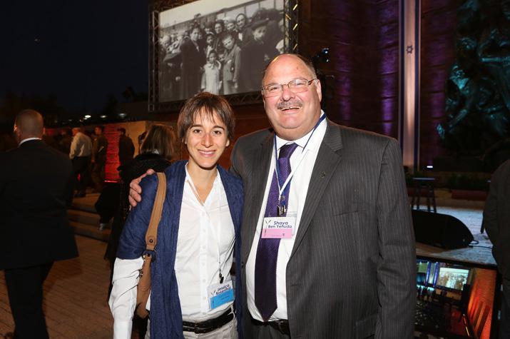 Next Generation Jessica Rosenthal (left) with Shaya Ben Yehuda (right) at the State opening ceremony