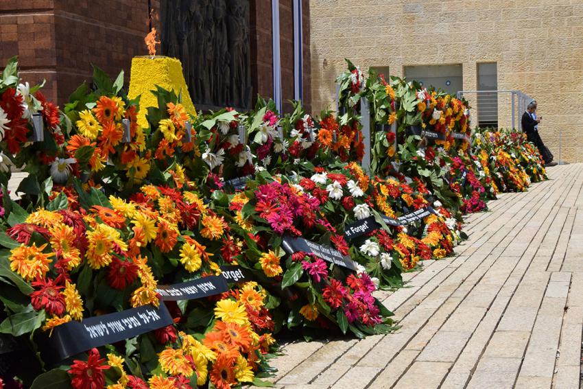 Fotos offizieller Veranstaltungen am Gedenktag für die Märtyrer und Helden des Holocaust 2017
