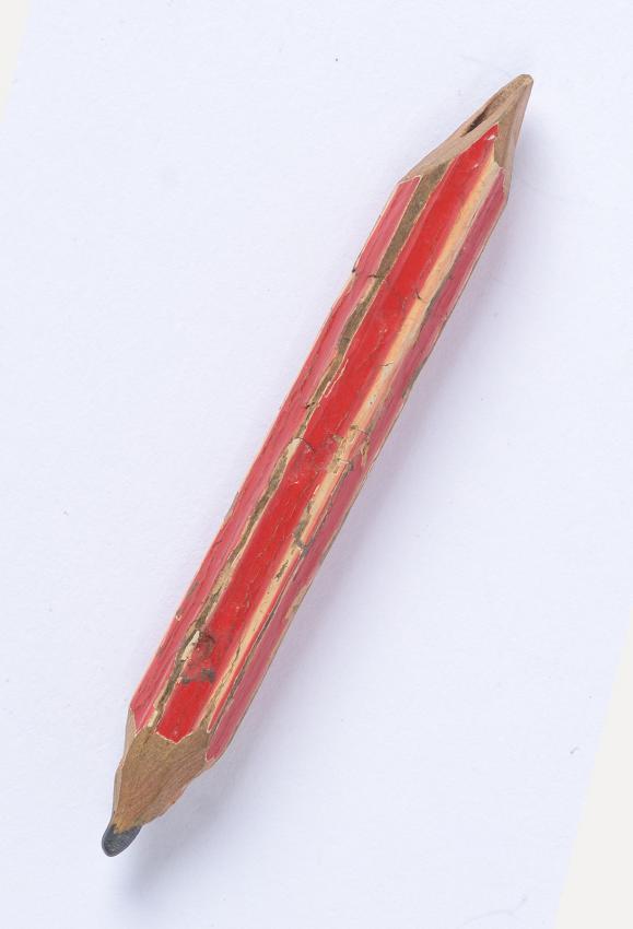 Pencil that Berta Akselrad received when she began her studies after the war aged 13