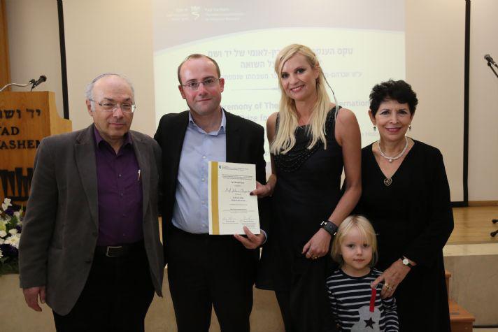 The 2015 Yad Vashem International Book Prize for Holocaust Research, in memory of Holocaust survivor Abraham Meir Schwarzbaum, and family members murdered in the Holocaust, was awarded to Professor Johann Chapoutot