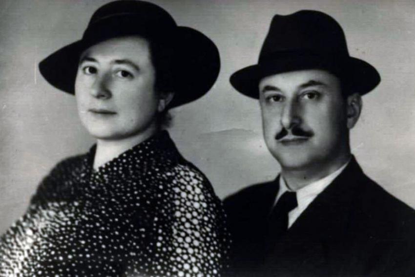 Avraham-Adolf and Charlotte Hellman, Brno, Czechoslovakia, 1939