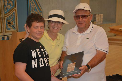The Sonshine family celebrated the Bar Mitzvah of Coby Tanentzap, grandson of Yad Vashem Benefactors, and Director of the Canadian Society for Yad Vashem, Fran and Fred Sonshine, 16 August 2015.