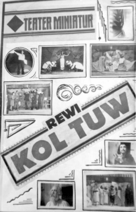 Un montaje de la obra «Kol Tuv» del teatro amateur, Feldafing, Alemania, posguerra