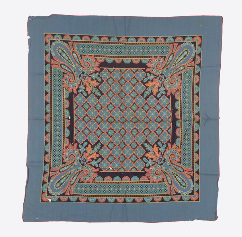 Handkerchief that Ada Blacharz received as a wedding gift from the American rabbi who officiated at her wedding to Kalman after the war.