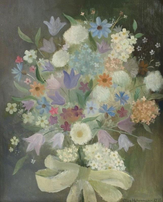 אליסיה הוהרמן (1902, ורשה – 1943, אושוויץ-בירקנאו). זר פרחים, פריז, 1935