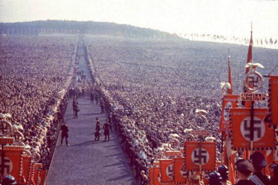 Un mitin nazi, Alemania, 1937