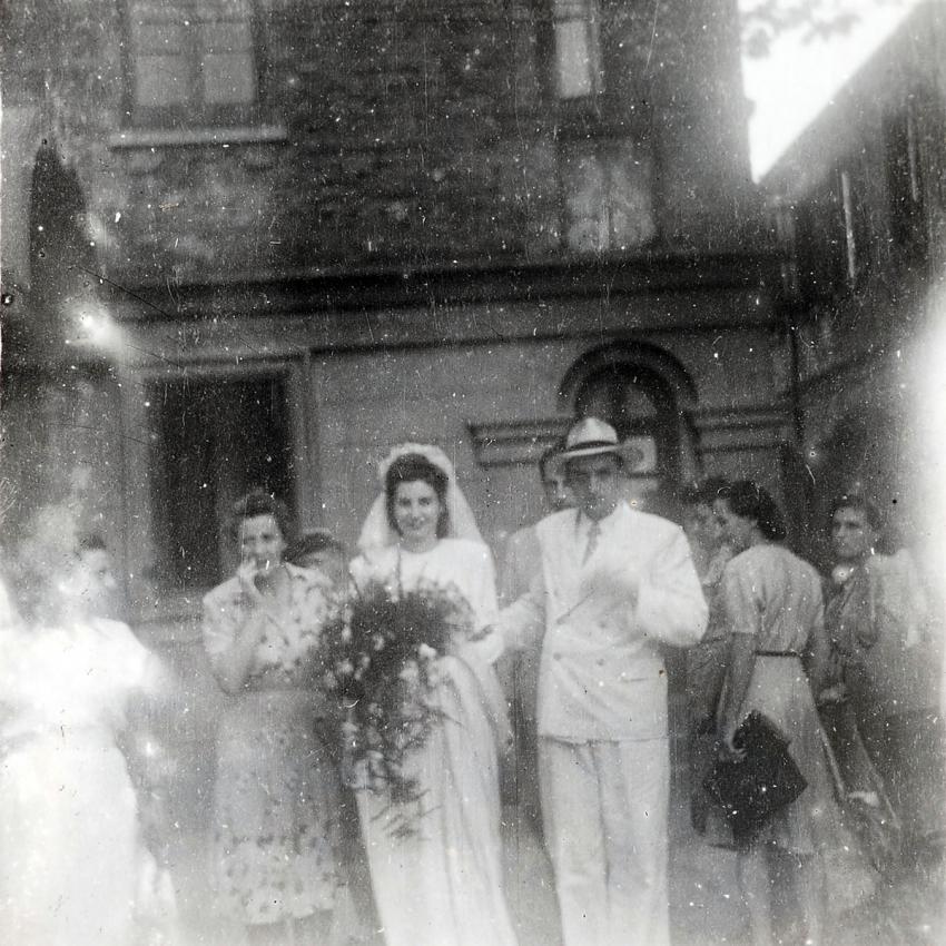 חתונת פרידריך לייב והלגה ברו, שנגחאי, 1946
