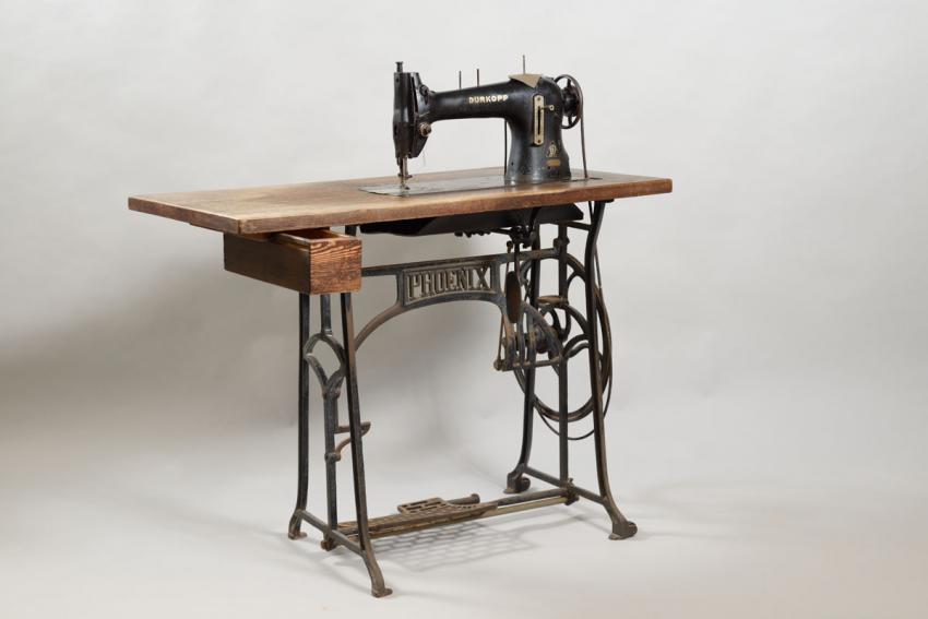 Sewing machine used by  Adolf Goldstein in the factory of Righteous Among the Nations Julius Madritsch in Krakow, Poland