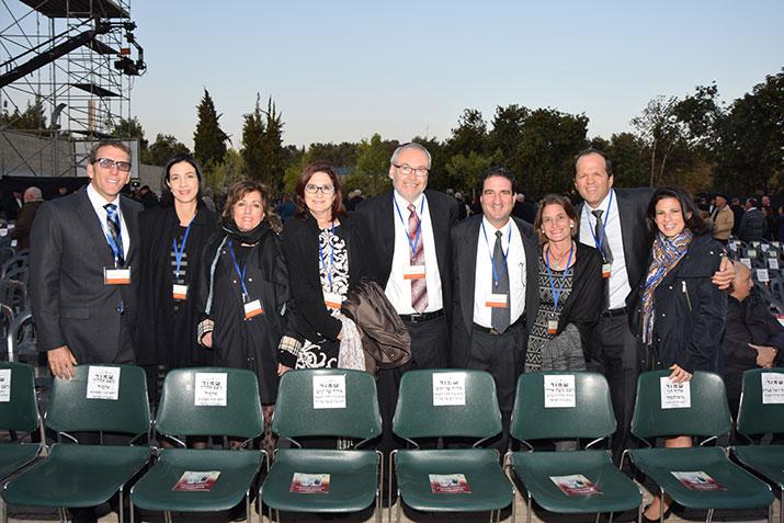 Participantes del Seminario de Líderes 2015 de Costa Rica y México, durante la Ceremonia Conmemorativa de Yom Hashoá