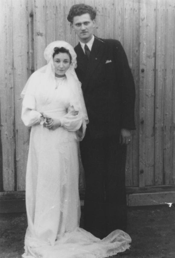 Lilly and Ludwig Friedman on their wedding day