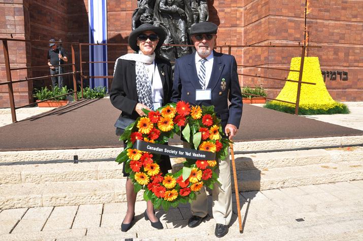 Dr. Max and Gianna Glassman representing the Canadian Society for Yad Vashem