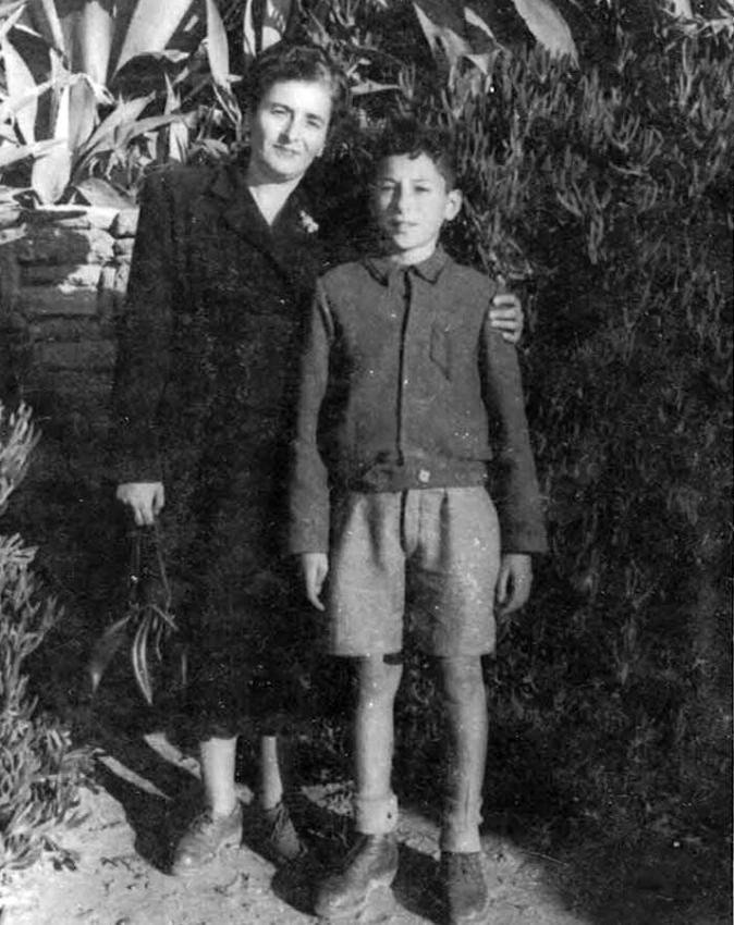 Tova Cohen with Shlomo, postwar