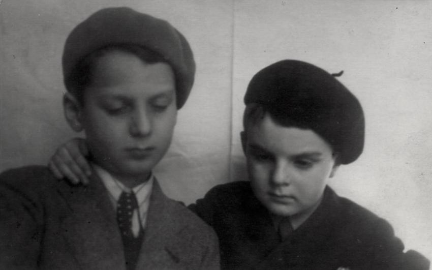 Alfred and Richard Stern during the war. Alfred survived with his parents in hiding. Richard was murdered in Auschwitz.