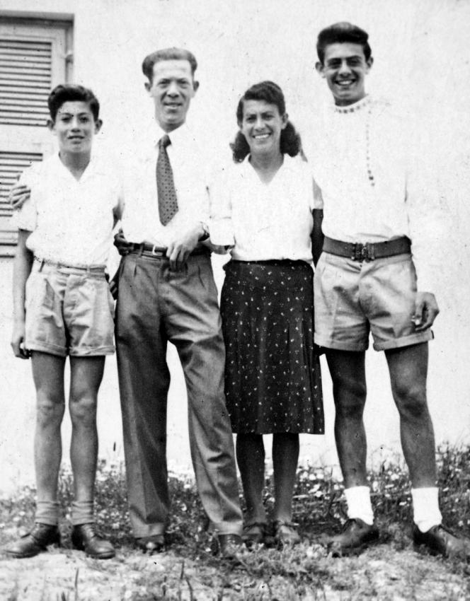 The Top family – Joseph, Rivka, Tzvi and Meir, Israel, May 1949
