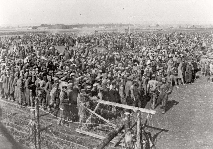 Supervivientes después de la liberación, Majdanek, Polonia, 22.7.1944