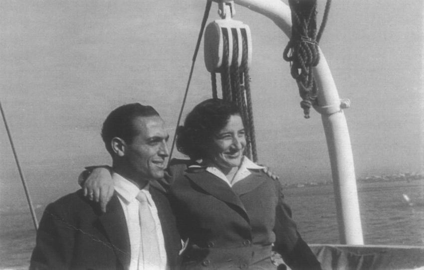 Marisa and Giuseppe Di Porta on their honeymoon, Italy, 1949