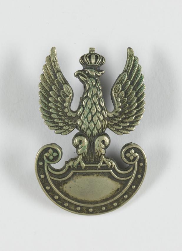 Pin of the Polish ground forces that Julian Czerwonogora wore on his uniform