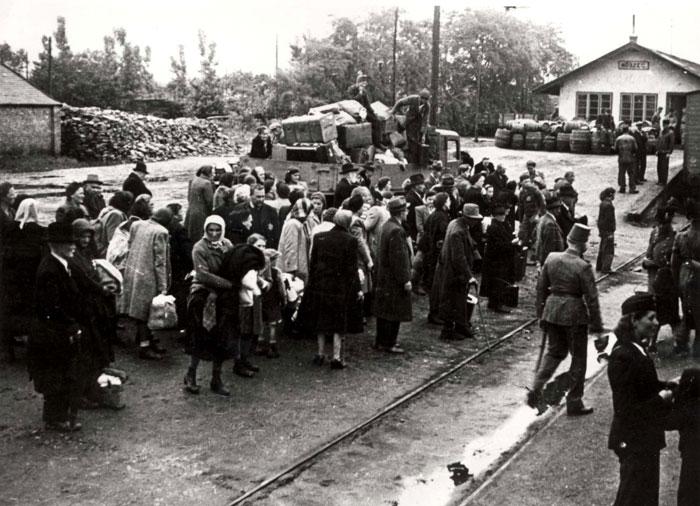 Deportación de los judíos de la aldea Kusag, Hungría, 1944