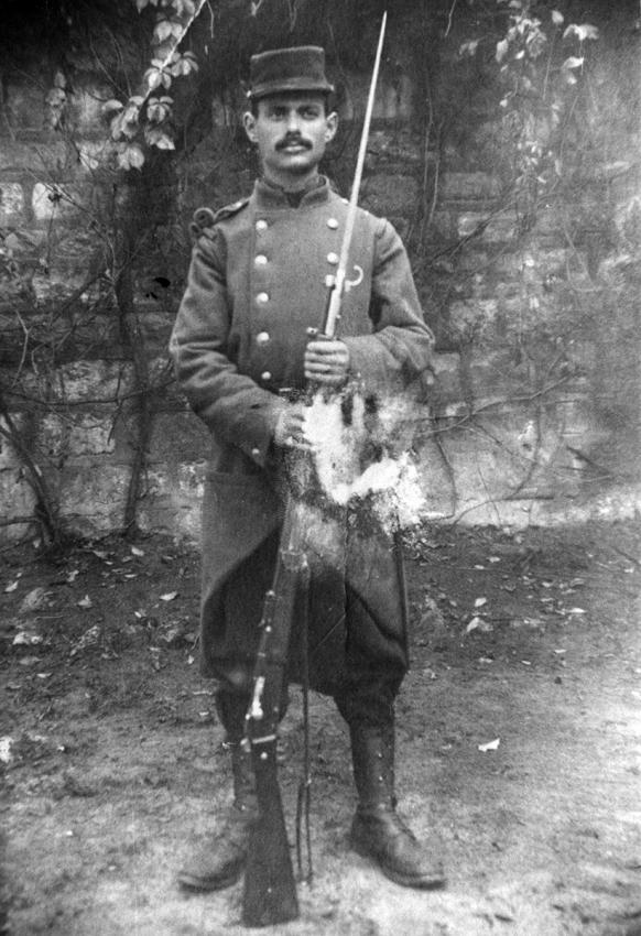 Mathieu Alter lors de ses années d’engagé militaire, au cours de la Premier Guerre mondiale