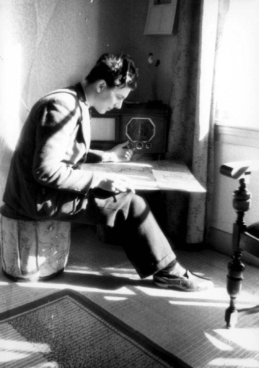מקס כהן במקום מחבואו, הארלם, הולנד, אוקטובר 1942
