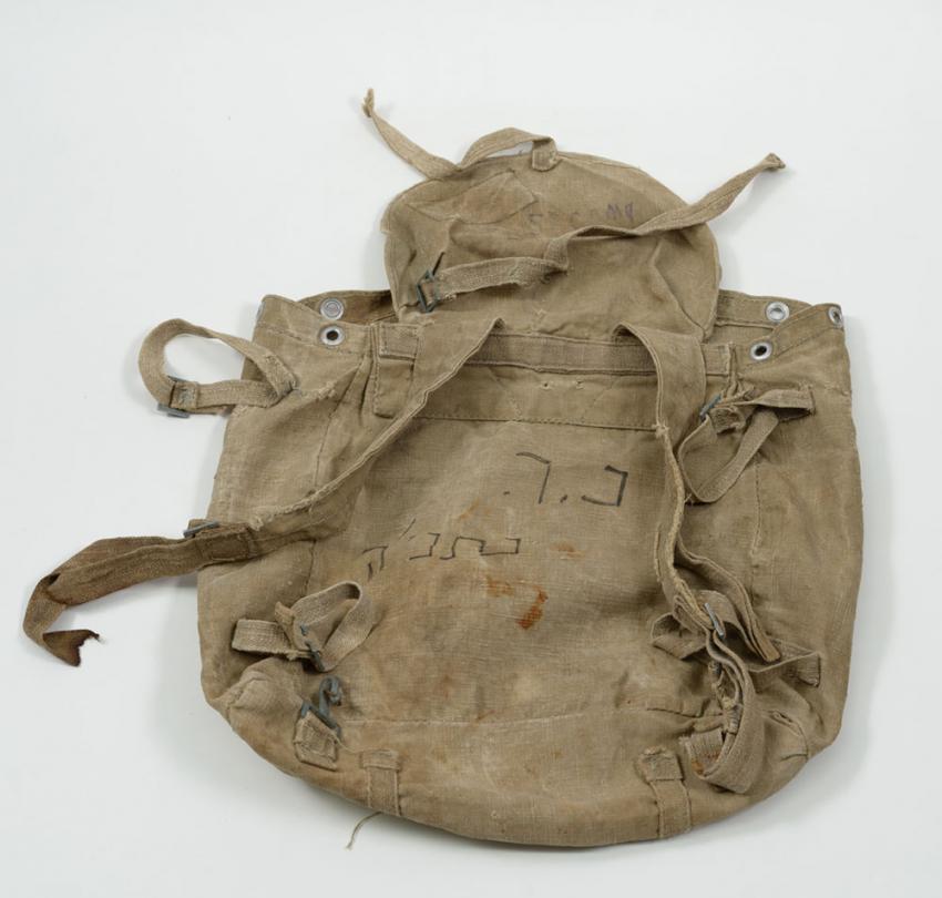 The Rucksack that Haya Rosenbaum (née Prywes) Took from a Pile of Clothes in Birkenau before the Death March