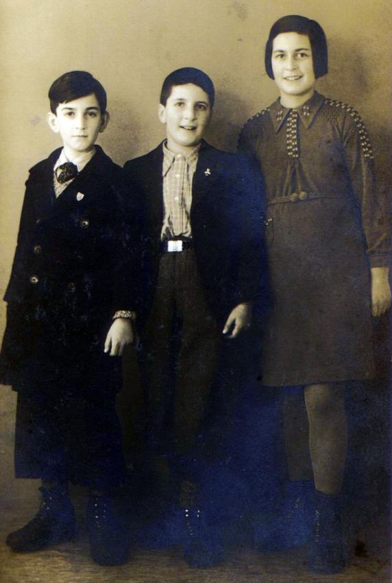Margarete, Heinz and Manfred Schwartz, Switzerland, 1941