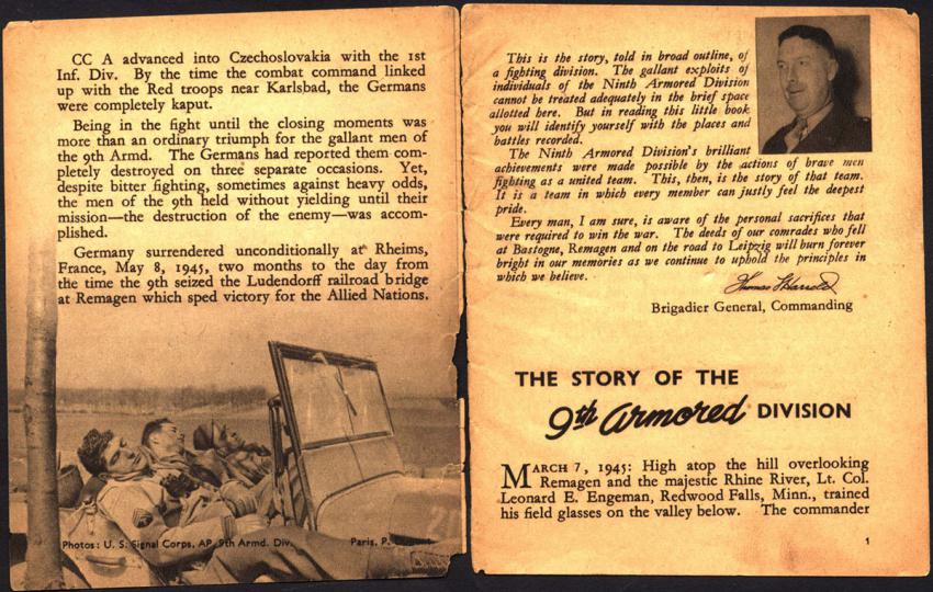 Libro que relata la historia de la Novena División blindada