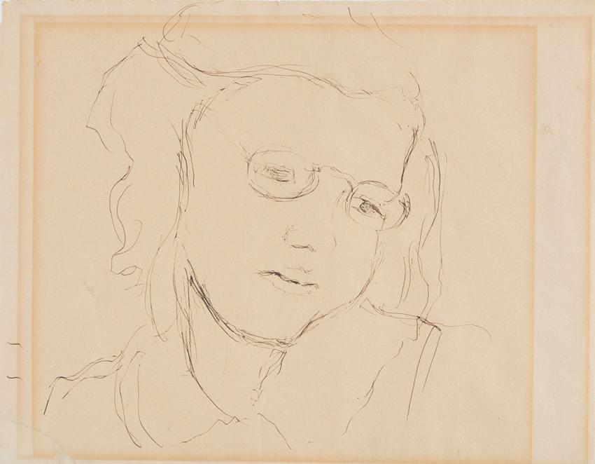 Charlotte Salomon (1917-1943). Portrait de Valérie Kampf, 8 ans, Villefranche-sur-Mer, 1939-1941