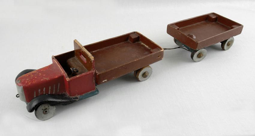 Wooden truck and trailer