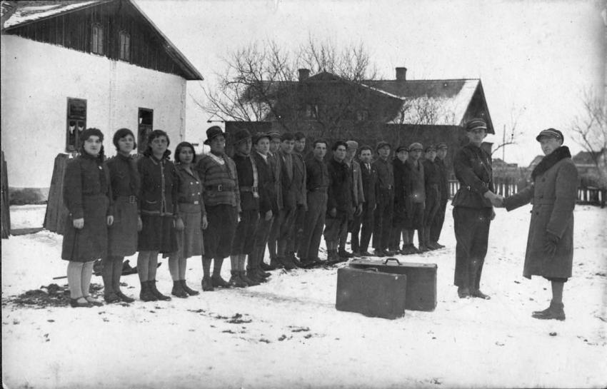 מסדר של גדוד הכשרה של תנועת בית&quot;ר בנדבורנה בין מלחמות העולם, ככל הנראה בשנת 1921