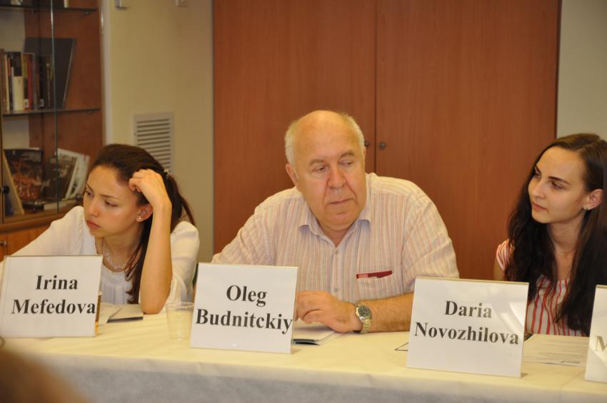 Prof. Oleg Budnitsky at the international workshop &quot;The Holocaust in the Soviet Union&quot;. Yad Vashem, September 18-22, 2016