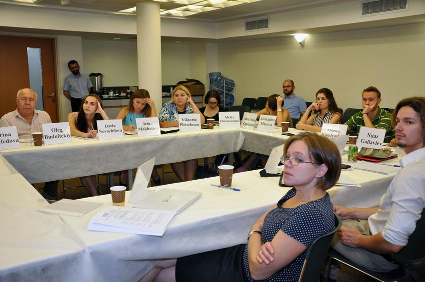 Students of the Higher School of Economics in St. Petersburg, Russia taking part in the international workshop &quot;The Holocaust in the Soviet Union&quot;. Yad Vashem, September 18-22, 2016