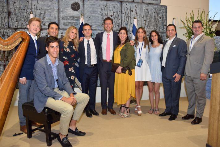 Members of the American Society for Yad Vashem Young Leadership attending the opening ceremony held in the presence of HE President Rivlin.
