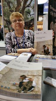 Debbie Buckner representing the Christian Friends of Yad Vashem during the NRB Annual Convention, 27th February - 2nd March 2017 in Orlando, Florida.