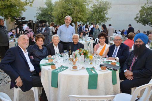 Participants from all over the world joined together for Yad Vashem's 60th Anniversary International Mission's closing dinner in Yad Vashem's Square of Hope