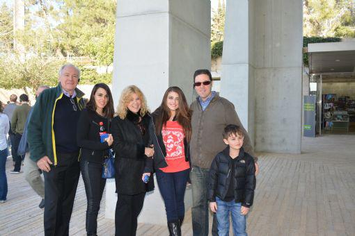 In December 2013, Tzippy (third from left) and Jack Gruber (left) toured Yad Vashem with three generations of their family