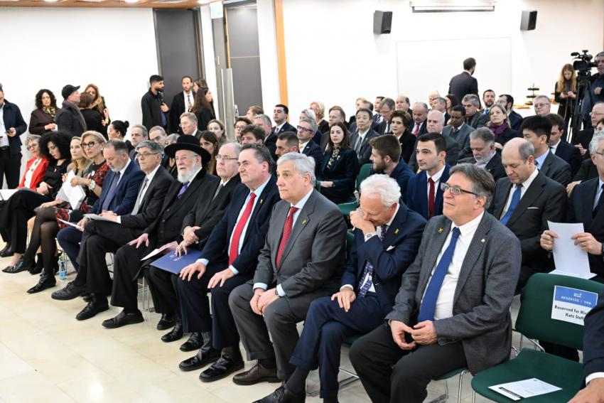 Ambassadors attending the International Holocaust Remembrance Day symposium at Yad Vashem