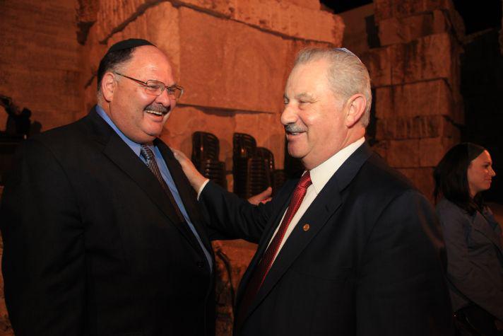 Yad Vashem Benefactors Philip (right) and Rose Friedman were joined by family and friends from all over the globe for the Jerusalem Garden Dedication and an evening of Jewish culture, &quot;Memories from the Shtetl&quot;