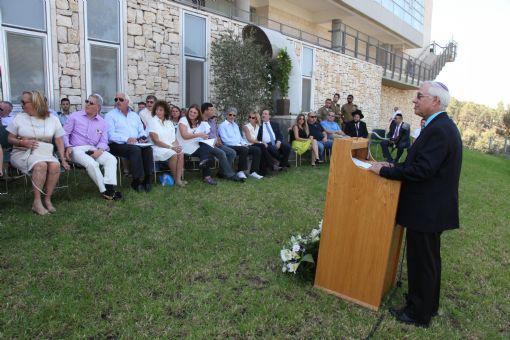 The Book Family dedicates the Northern Garden of the International Seminars Wing of the International School of Holocaust Studies, in honor of their son, Douglas Bradley Book, and in memory of Sam Halpern, Z&quot;L. October 1, 2015
