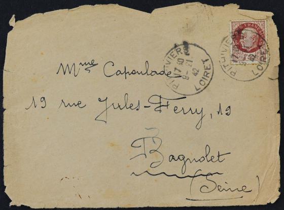 La dernière lettre envoyée de Pithiviers par Pierre Wolkowicz le 13 août 1942