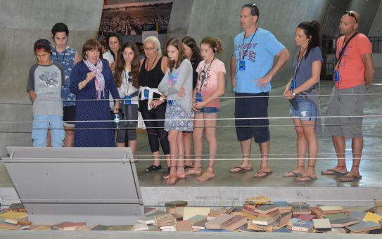 Hayley and Darren Krongold, along with their family and friends, visited Yad Vashem's Holocaust History Museum and Children's Memorial on 9 July