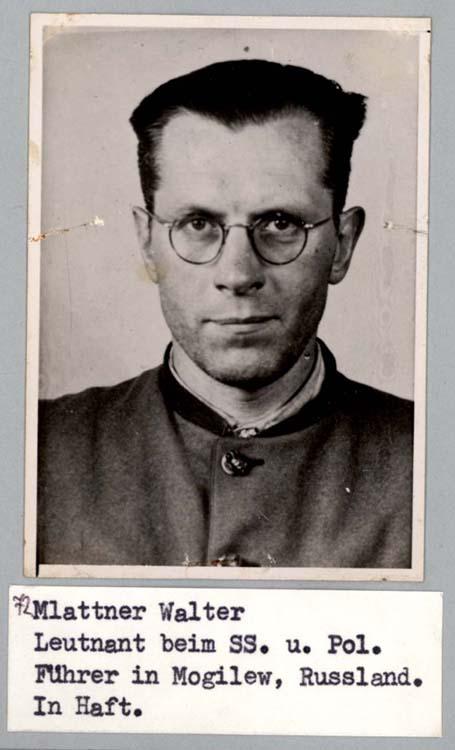 Walter Mattner, imprisoned after the war