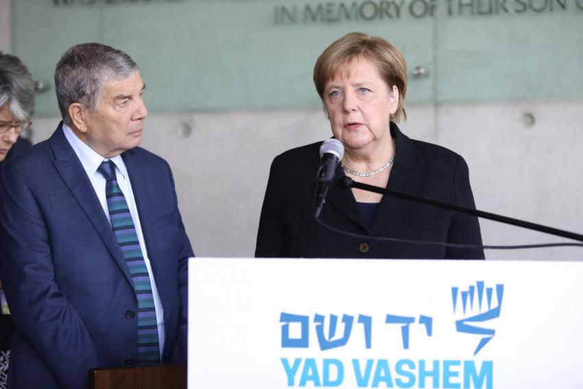 German Chancellor Angela Merkel visits Yad Vashem