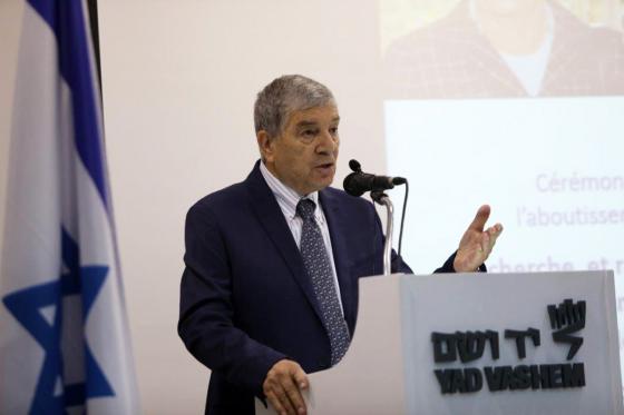 Allocution du président de Yad Vashem Avner Shalev lors de la céméronie marquant l'aboutissement du Projet de recherche et de rassemblement des noms des victimes de la Shoah en Grande-Hongrie