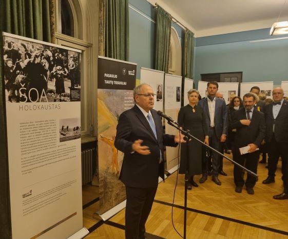 ready2print exhibition &quot;The Righteous Among the Nations&quot; opening ceremony by Yad Vashem Chairman Danny Dayan at the &quot;Vessels of Light&quot; symphony concert in memory of consul ChiuneSugihara, Kaunas, Lithuania