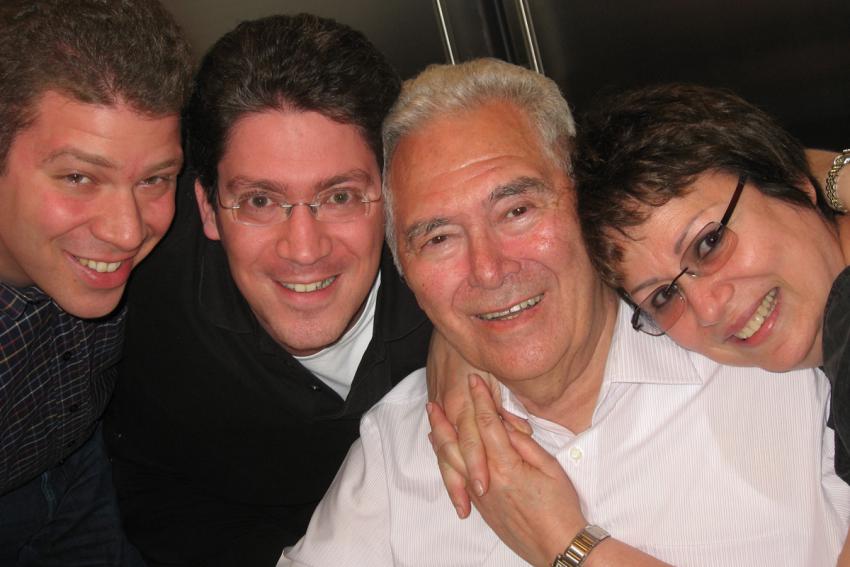 Ron, Michael, Yehuda and Sara Schwarzbaum, June 2009