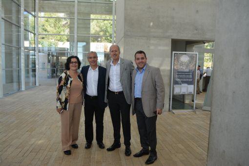 Argentina. El juez Sergio Torres (centro) visitó Yad Vashem en octubre de 2013 junto con Santiago Kaplún y Jorge Knoblovits. Los acompañó Perla Hazan directora para Latinoamérica, España, Portugal y Miami