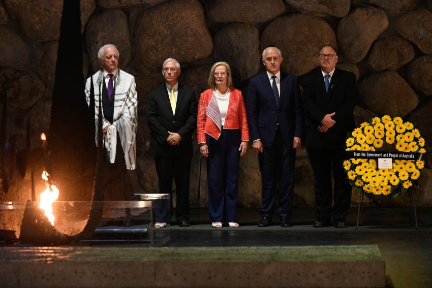 Australian Prime Minister Malcolm Turnbull Visiting Yad Vashem in November 2017